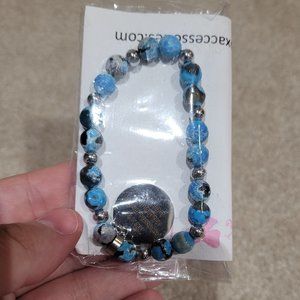 Free over $30.  Black and Blue Mother/Daughter Bracelet